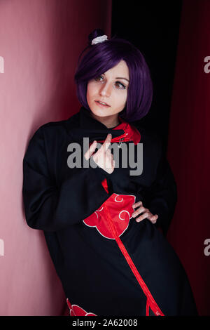 Portrait of a beautiful girl cosplayer anime Japan Stock Photo - Alamy