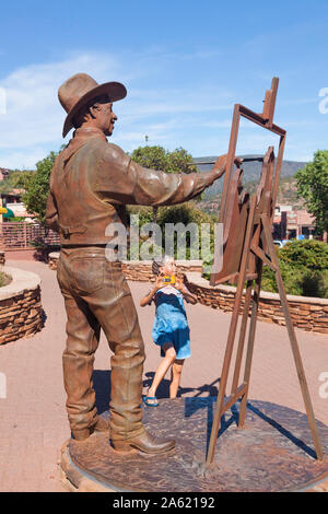 Scenic town with red rocks in Sedona; Arizona;USA;America Stock Photo