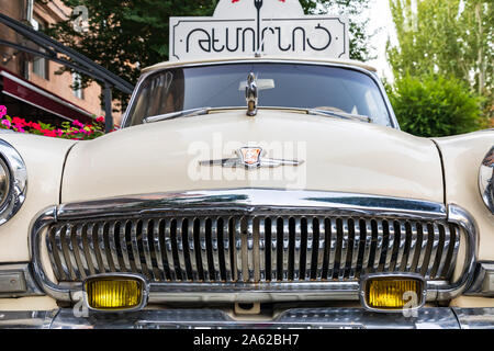 Yerevan, Armenia. August 17, 2018. Vintage GAZ Volga sedan. Stock Photo