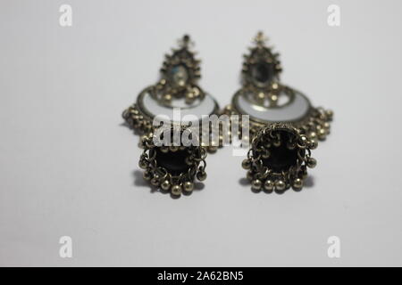 Bangladeshi jewelry earrings ring Stock Photo