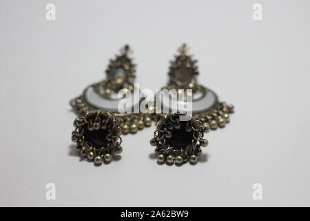 Bangladeshi jewelry earrings ring Stock Photo