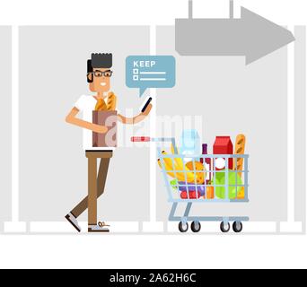 Concept illustration for Shop, Stock Vector