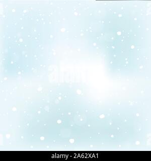 Winter, snow, on blue background, Stock Vector