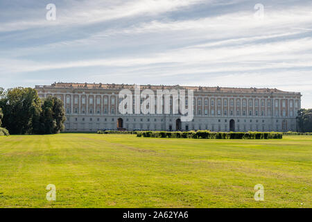 The Royal Palace in Caserta, also Reggia di Caserta, Italy. Designed in the 18th century by Luigi Vanvitelli, commissioned by Charles III of Bourbon. UNESCO World Heritage Stock Photo