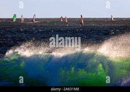 Wind Surfers, Margaret River Western Australia Stock Photo