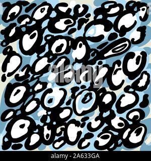 background with leopard fur texture Stock Vector