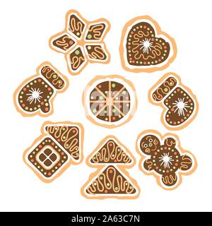 set of the Christmas cookies Stock Vector