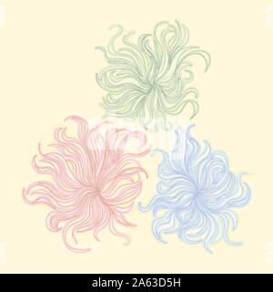 Abstract imaginary flowers. Stock Vector