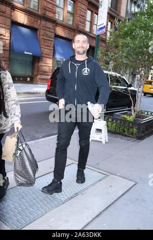 New York, New York, USA. 23rd Oct, 2019. October 23, 2019 Phil 'CM Punk' Brooks at Build Series to talk about new movie Girl on the Third Floor in New York. October 23, 2019 Credit:RW/MediaPunch Credit: MediaPunch Inc/Alamy Live News Stock Photo