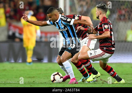 Rio De Janeiro, Brazil. 23rd Oct, 2019. Alisson during Flamengo vs Grêmio match valid for the return game of the Copa Libertadores semifinal, held at Maracanã Stadium, located in the city of Rio de Janeiro, on Wednesday night (23). Credit: Celso Pupo/FotoArena/Alamy Live News Stock Photo