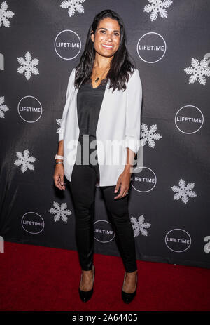 Los Angeles, CA - October 22, 2019: Meghan Hooper attends 'It's a Wonderful Lifetime” first holiday party of the year at STK Los Angeles Stock Photo