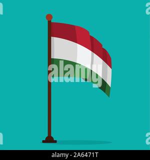 Hungary flag vector symbol illustration Stock Vector