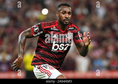 Rio De Janeiro, Brazil. 23rd Oct, 2019. Gerson during Flamengo vs Grêmio match valid for the return game of the Copa Libertadores semifinal, held at Maracanã Stadium, located in the city of Rio de Janeiro, on Wednesday night (23). Credit: Celso Pupo/FotoArena/Alamy Live News Stock Photo