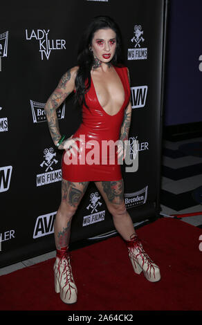 October 23, 2019, Las Vegas, NV, USA: 23 October 2019 - Las Vegas, NV - Joanna Angel. Lady Killer TV Premiere at Brenden Theaters at Palms Casino Resort. Photo Credit: MJT/AdMedia (Credit Image: © Mjt/AdMedia via ZUMA Wire) Stock Photo