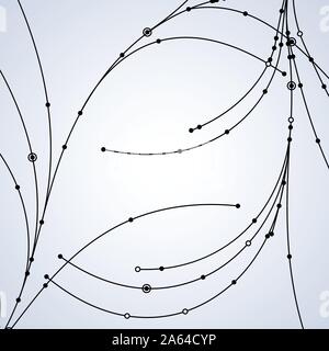 Wire grid made of connected dots Stock Vector Image & Art - Alamy