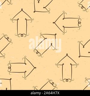 Seamless pattern with grungy arrows Stock Vector