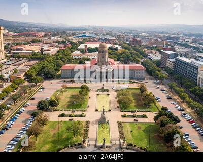 Aerial view, Tshwane city hall, Pretoria, South Africa Stock Photo