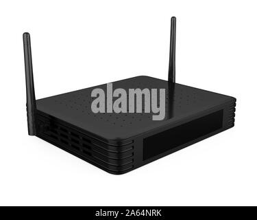 Wireless Modem Router Isolated Stock Photo