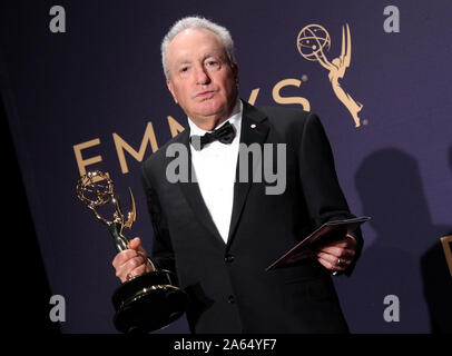 71st Emmy Awards (2019) Press Room held at the Microsoft Theatre in Los Angeles, California. Featuring: Lorne Michaels, Emmy Winner for Outstanding Variety Sketch Series for ‘Saturday Night Live’ Where: Los Angeles, California, United States When: 22 Sep 2019 Credit: Adriana M. Barraza/WENN.com Stock Photo