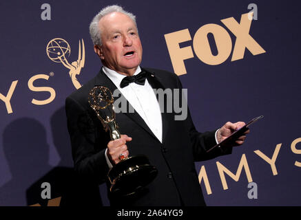 71st Emmy Awards (2019) Press Room held at the Microsoft Theatre in Los Angeles, California. Featuring: Lorne Michaels, Emmy Winner for Outstanding Variety Sketch Series for ‘Saturday Night Live’ Where: Los Angeles, California, United States When: 22 Sep 2019 Credit: Adriana M. Barraza/WENN.com Stock Photo