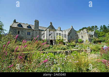 Cotehele House a National Trust property on the banks of the River Tamar in Cornwall Stock Photo