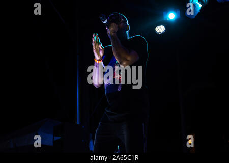 Akil Anthony Borneo performing at Miami Carnival 2019 Stock Photo