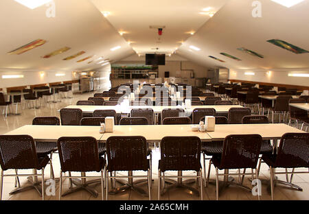 Beautiful photo of restaurant and dining hall and clean and luxurious buffet Stock Photo