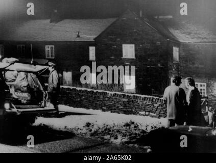 A Police Car Outside Pottery Cottage Eastmoor Chesterfield