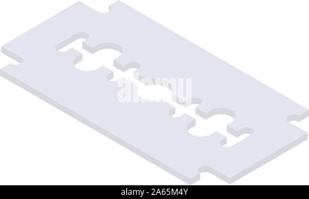 Shaving blade icon, isometric style Stock Vector