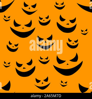 Halloween Seamless Illustration Pattern Wallpaper Stock Photo