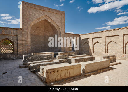 Cemetery Chor Bakr, Tombs of  Chor-Bakr Necropolis, Bukhara, Uzbekistan, Central Asia Stock Photo