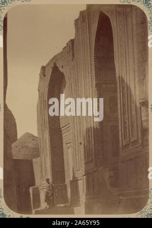 Antiquities of Samarkand Tomb of Saint Kusam-ibn-Abbas (Shah-i Zindah) and Adjacent Mausoleums Mausoleum of Chuchun Bek Stock Photo