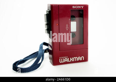 Montreal,Quebec,Canada,October 20,2019.Vintage 1979 Sony Walkman in Montreal,Quebec,Canada.Credit:Mario Beauregard/Alamy News Stock Photo