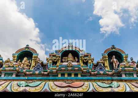 Kuala Lumpur. 13 March 2019. A view of sri maha mariamman temple in Kuala Lumpur in Malaysia