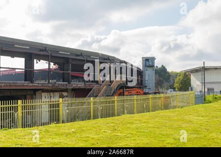 The Alexander Sports Stadium in Perry Barr, Birmingham is being redeveloped in preparation for the Commonwealth Games in 2022 being held in Birmingham Stock Photo