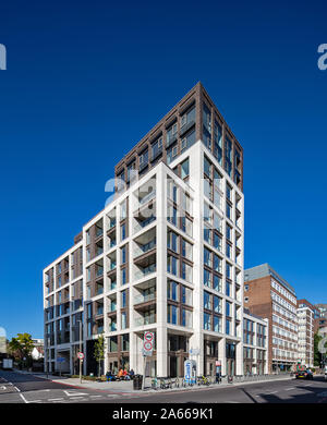 Carlton House luxury apartments, now called the Bowery Building, in Putney. Stock Photo