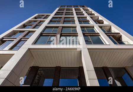 Carlton House luxury apartments, now called the Bowery Building, in Putney. Stock Photo