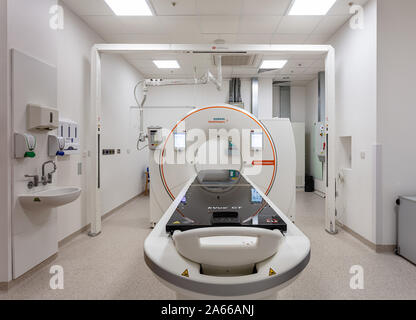 CT scanner at UCLH, University College London Hospital Stock Photo