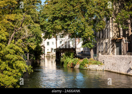 The River Eure, Chartres, France, Eure-et-Loire Stock Photo