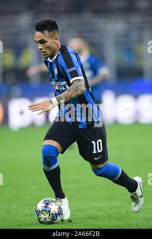 Milan, Italy. 23rd Oct, 2019. Lautaro Martinez of FC Internazionale during the UEFA Champions League group stage match between Inter Milan and Borussia Dortmund at Stadio San Siro, Milan, Italy on 23 October 2019. Photo by Giuseppe Maffia. Credit: UK Sports Pics Ltd/Alamy Live News Stock Photo