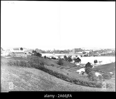 Washington, D.C. View from Georgetown heights, with Aqueduct Bridge and Mason's Island Abstract: Selected Civil War photographs, 1861-1865 Stock Photo