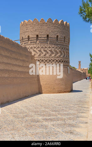 Tower, Dowlatabad Garden, Yazd, Yazd Province, Iran Stock Photo