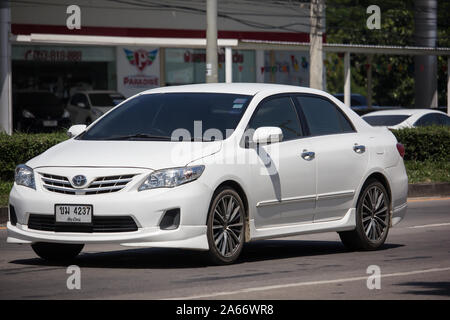 Chiangmai, Thailand -  October 8 2019: Private car, Toyota Corolla Altis. On road no.1001, 8 km from Chiangmai city. Stock Photo