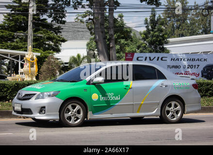 Chiangmai, Thailand -  October 8 2019: Private car, Toyota Corolla Altis. On road no.1001, 8 km from Chiangmai city. Stock Photo