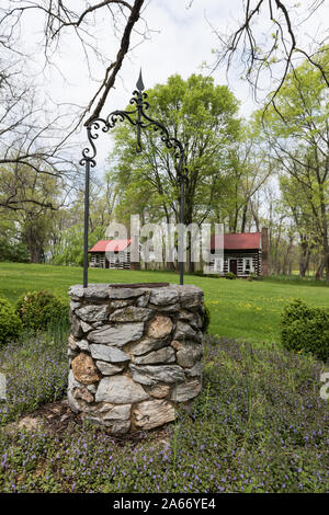 Log Cabins In The Summit Point Settlement Of Jefferson County In