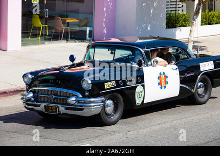 1955 Buick Century LAPD Highway patrol car.Hollywood Los Angeles, California, United States of America. USA October 2019 Stock Photo