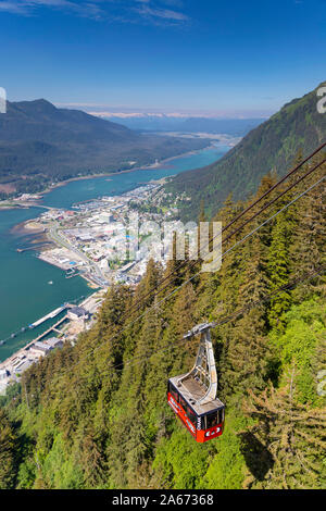 USA, Alaska, Juneau, Mount Roberts Tramway Stock Photo