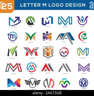 Letter M Logo Set, elegant and modern concept of Letter M Logo vector set Stock Vector