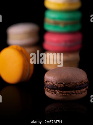 Macaron Color Tower Stock Photo