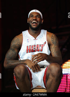 Miami, United States Of America. 26th June, 2012. MIAMI, FL - JULY11: BREAKING NEWS: Lebron James leaves Miami and heads back to Cleveland Cavaliers on July 11, 2014 EDITORS NOTE: Orig picture taken 2009 People: Lebron James Credit: Storms Media Group/Alamy Live News Stock Photo